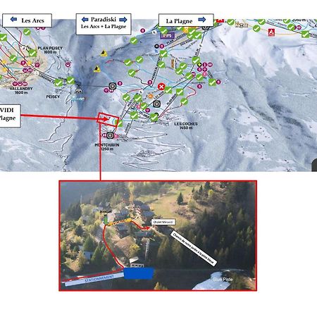 Chalet Miravidi, Montchavin-La Plagne, Jacuzzi & Sauna Exterior foto