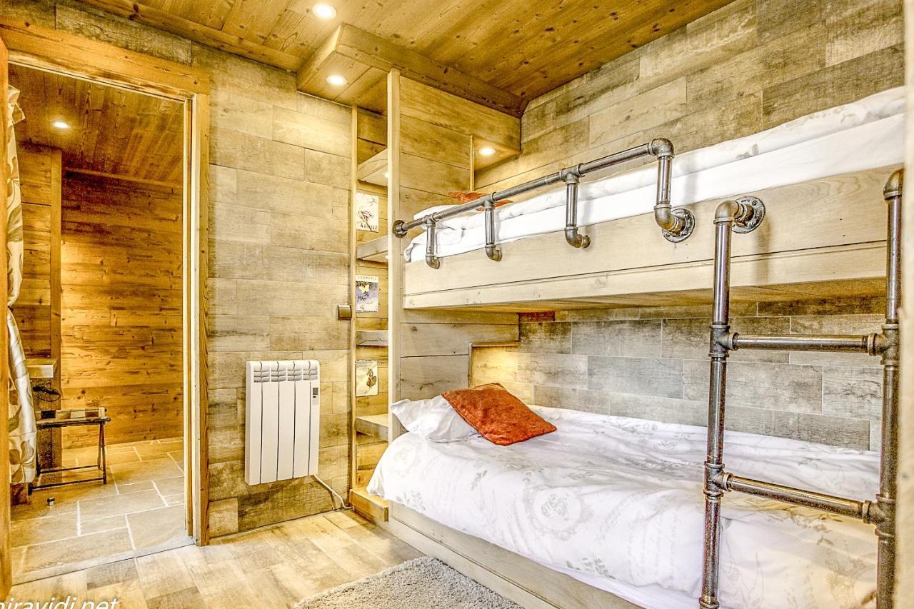 Chalet Miravidi, Montchavin-La Plagne, Jacuzzi & Sauna Exterior foto