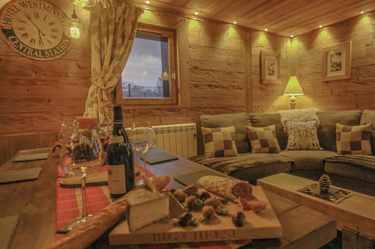 Chalet Miravidi, Montchavin-La Plagne, Jacuzzi & Sauna Exterior foto