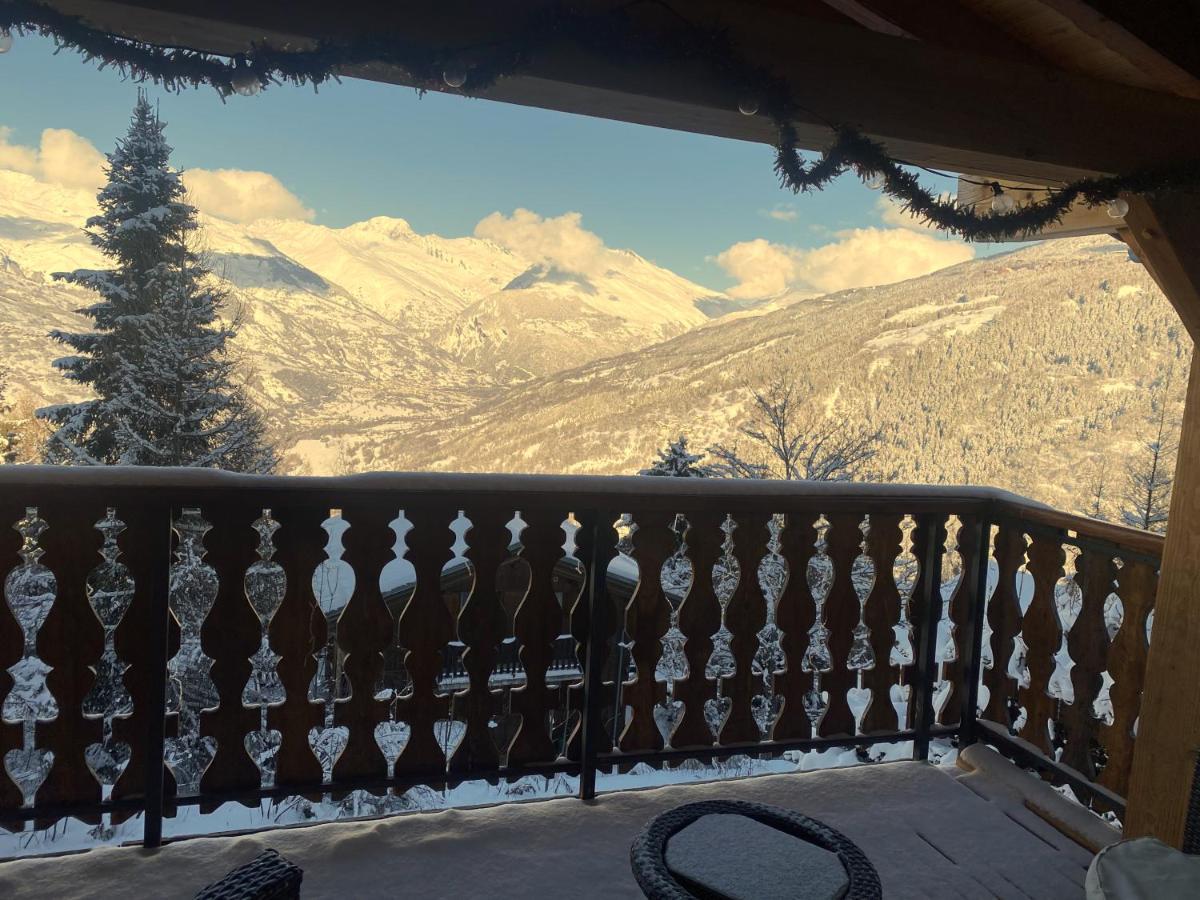 Chalet Miravidi, Montchavin-La Plagne, Jacuzzi & Sauna Exterior foto