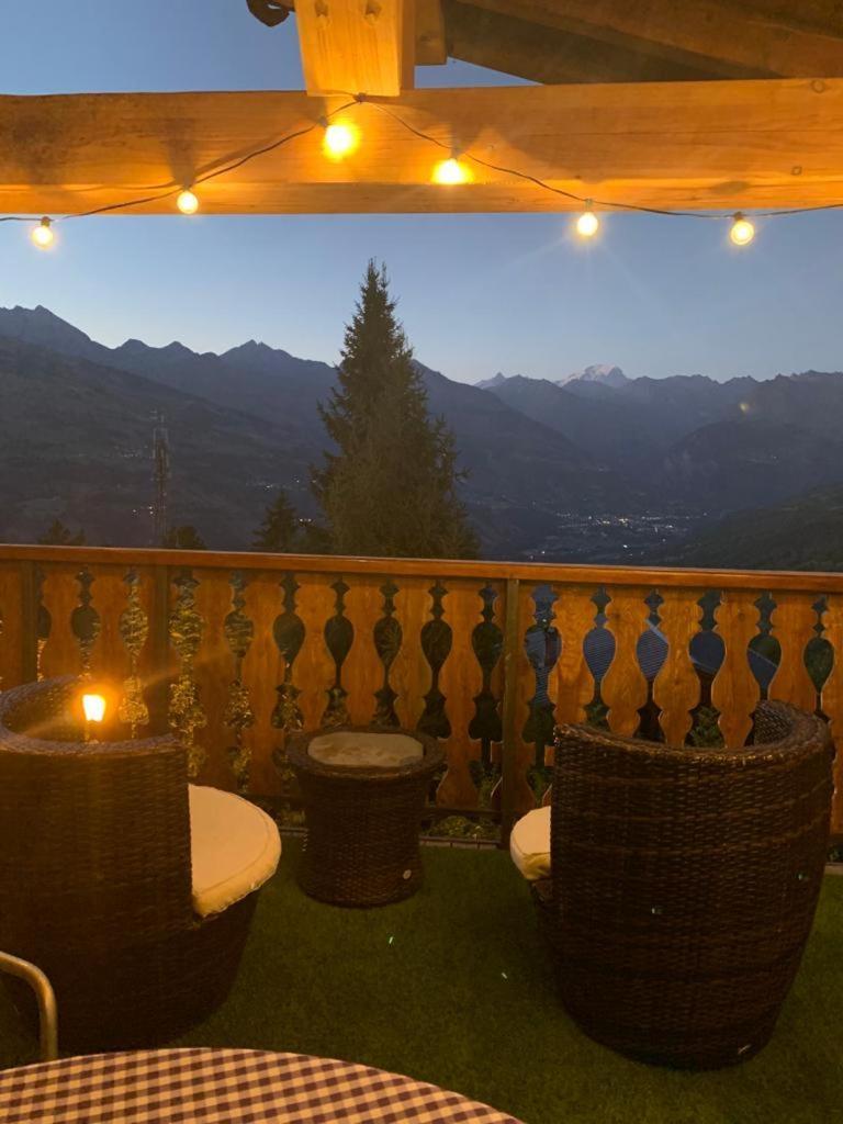 Chalet Miravidi, Montchavin-La Plagne, Jacuzzi & Sauna Exterior foto